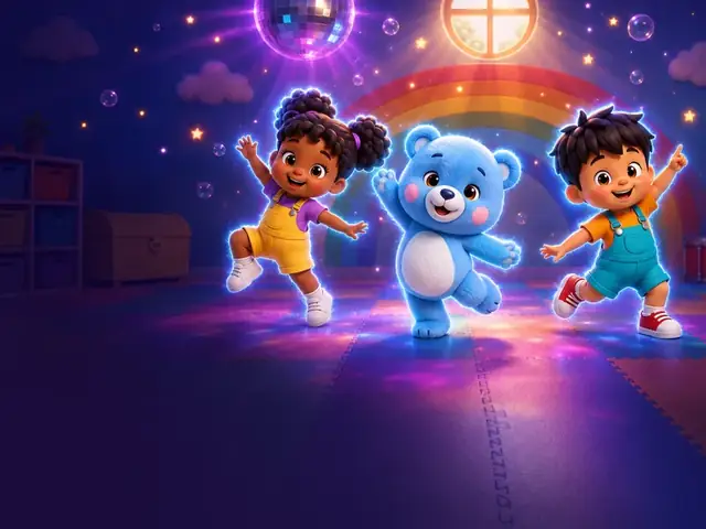 حفلة الرقص والتجمّد — قالب فيديو أطفال من ClipyToons