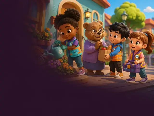 أبطال المساعدة — قالب فيديو أطفال من ClipyToons